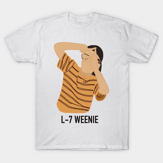 Sandlot L7 Weenie T-Shirt by rachaelthegreat